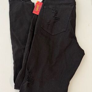 Almost Famous Black Denim size 5